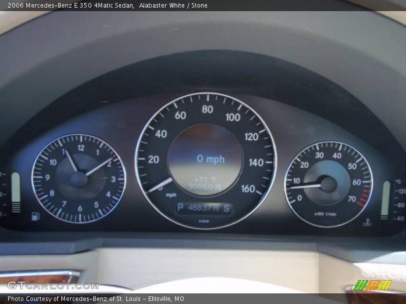 Alabaster White / Stone 2006 Mercedes-Benz E 350 4Matic Sedan