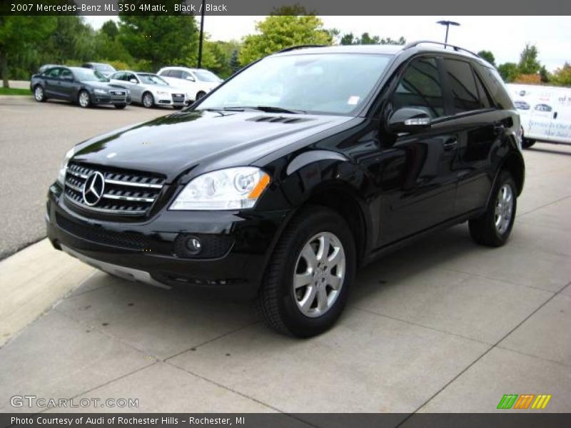 Black / Black 2007 Mercedes-Benz ML 350 4Matic