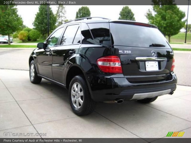 Black / Black 2007 Mercedes-Benz ML 350 4Matic