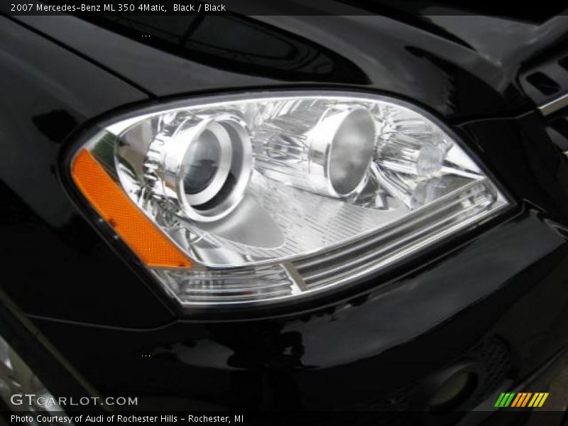 Black / Black 2007 Mercedes-Benz ML 350 4Matic