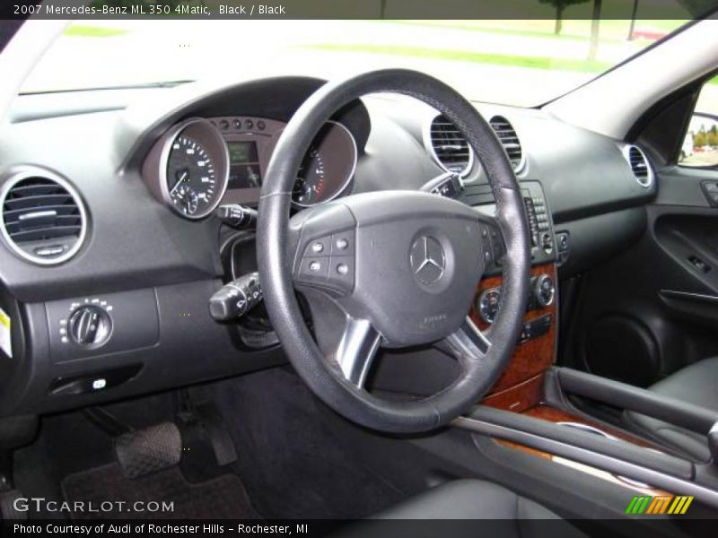 Black / Black 2007 Mercedes-Benz ML 350 4Matic