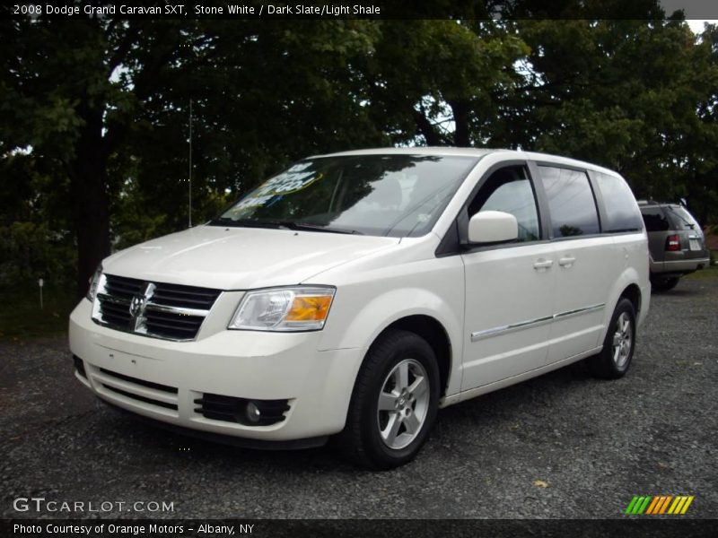 Stone White / Dark Slate/Light Shale 2008 Dodge Grand Caravan SXT