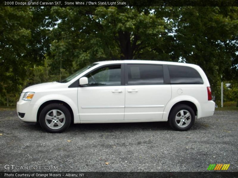 Stone White / Dark Slate/Light Shale 2008 Dodge Grand Caravan SXT