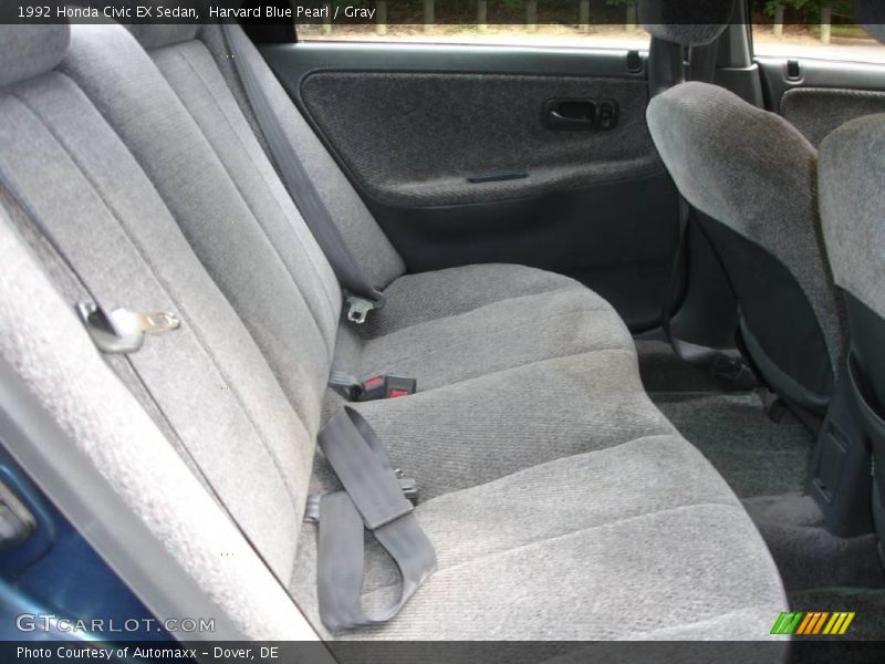 Harvard Blue Pearl / Gray 1992 Honda Civic EX Sedan