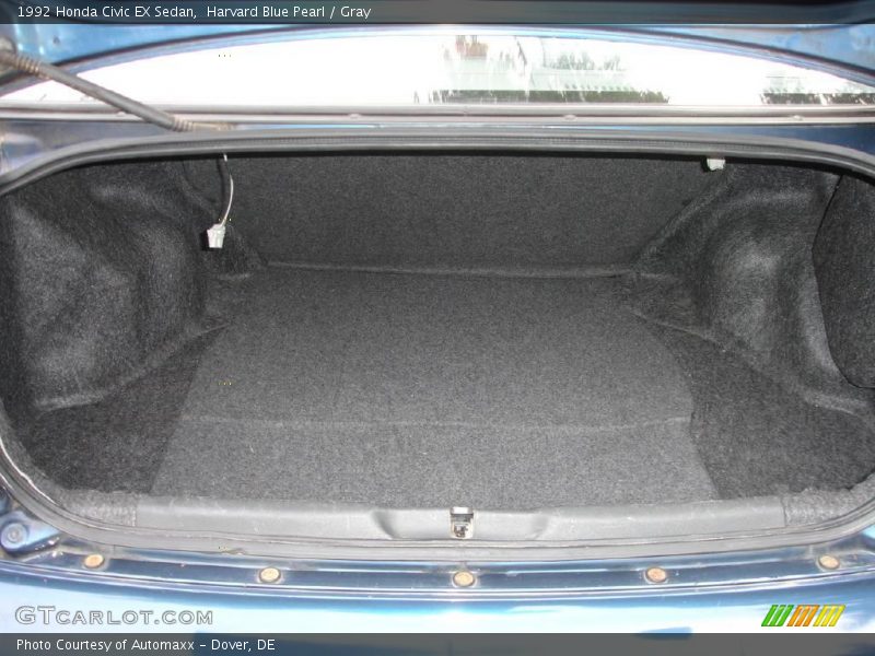 Harvard Blue Pearl / Gray 1992 Honda Civic EX Sedan