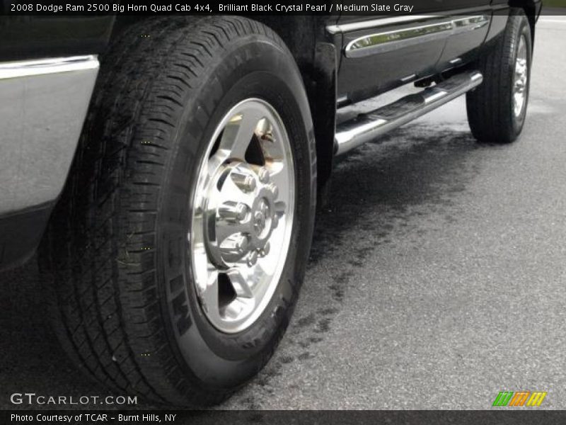 Brilliant Black Crystal Pearl / Medium Slate Gray 2008 Dodge Ram 2500 Big Horn Quad Cab 4x4