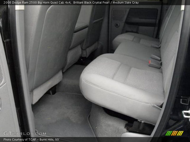 Brilliant Black Crystal Pearl / Medium Slate Gray 2008 Dodge Ram 2500 Big Horn Quad Cab 4x4
