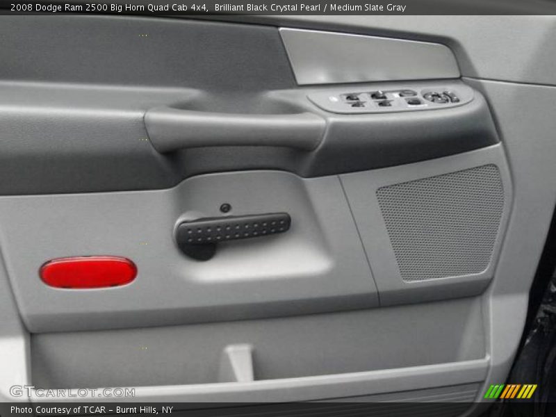 Brilliant Black Crystal Pearl / Medium Slate Gray 2008 Dodge Ram 2500 Big Horn Quad Cab 4x4