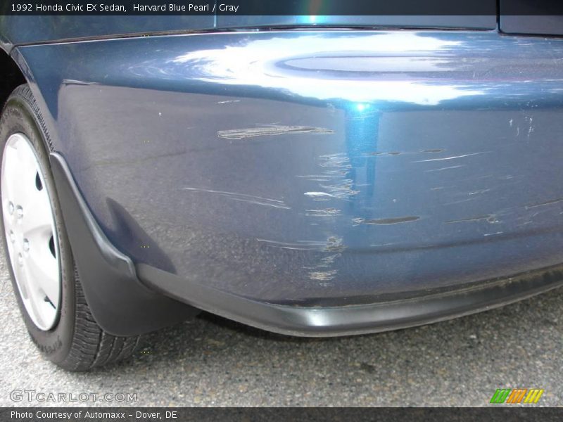 Harvard Blue Pearl / Gray 1992 Honda Civic EX Sedan