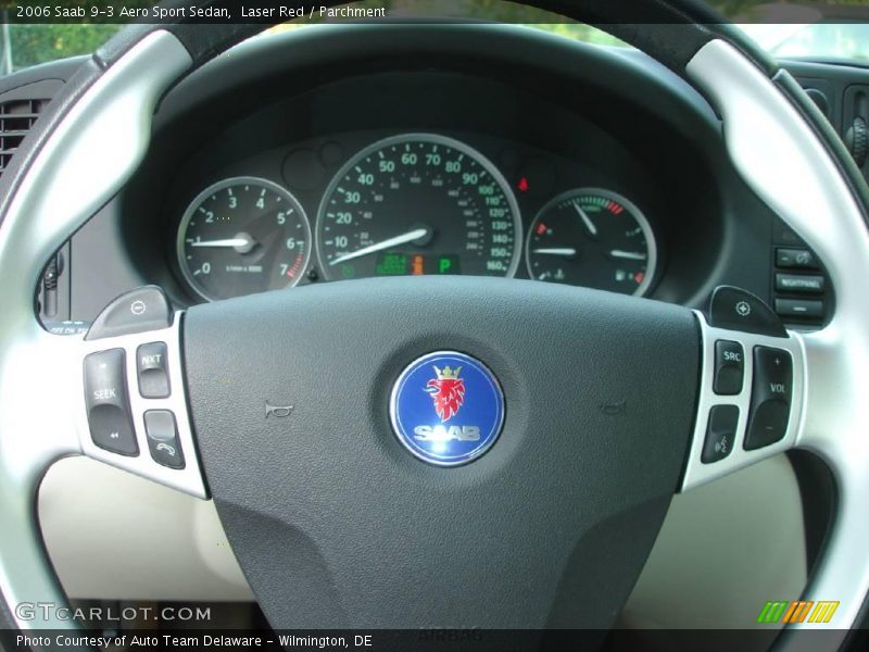 Laser Red / Parchment 2006 Saab 9-3 Aero Sport Sedan