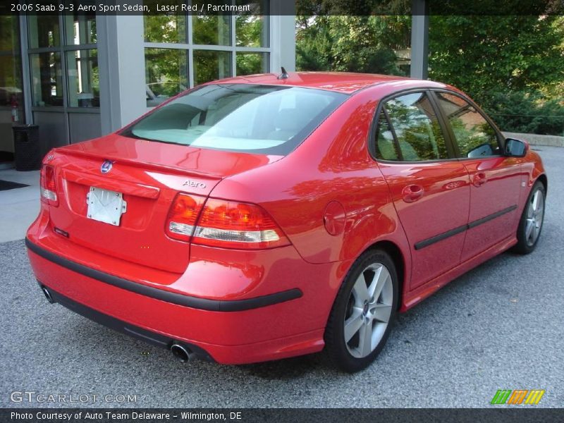 Laser Red / Parchment 2006 Saab 9-3 Aero Sport Sedan