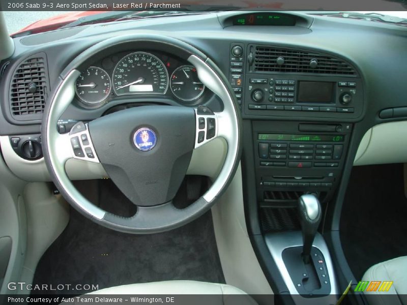 Laser Red / Parchment 2006 Saab 9-3 Aero Sport Sedan