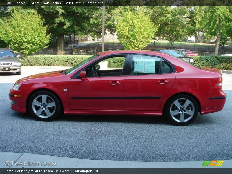 Laser Red / Parchment 2006 Saab 9-3 Aero Sport Sedan