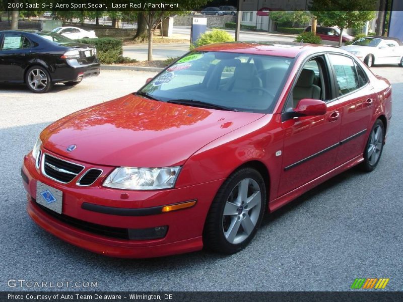 Laser Red / Parchment 2006 Saab 9-3 Aero Sport Sedan