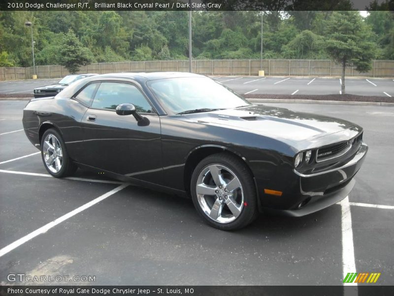 Brilliant Black Crystal Pearl / Dark Slate Gray 2010 Dodge Challenger R/T