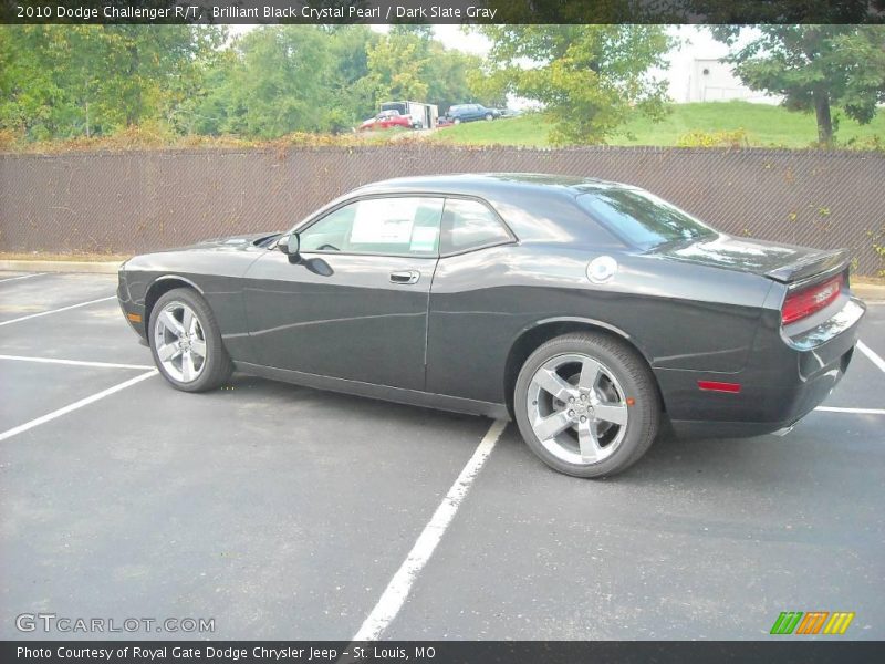Brilliant Black Crystal Pearl / Dark Slate Gray 2010 Dodge Challenger R/T