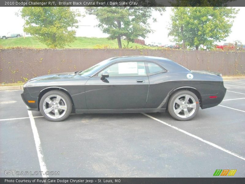 Brilliant Black Crystal Pearl / Dark Slate Gray 2010 Dodge Challenger R/T