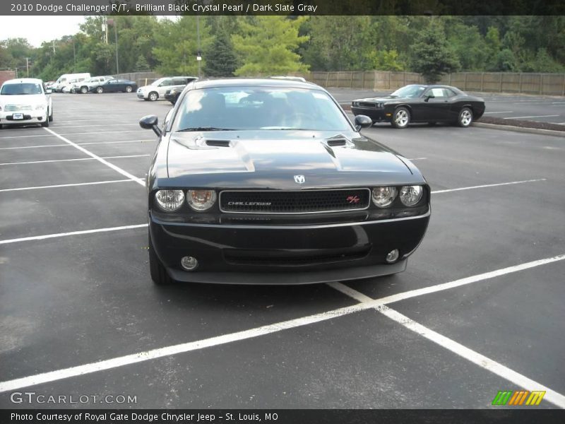 Brilliant Black Crystal Pearl / Dark Slate Gray 2010 Dodge Challenger R/T