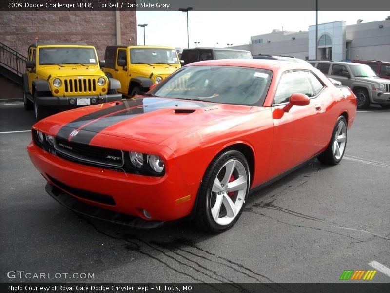 TorRed / Dark Slate Gray 2009 Dodge Challenger SRT8