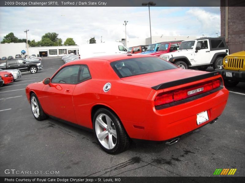 TorRed / Dark Slate Gray 2009 Dodge Challenger SRT8