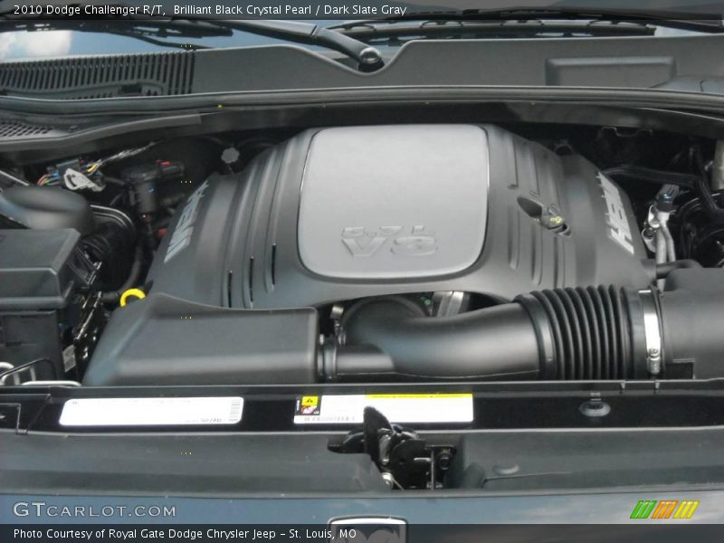 Brilliant Black Crystal Pearl / Dark Slate Gray 2010 Dodge Challenger R/T