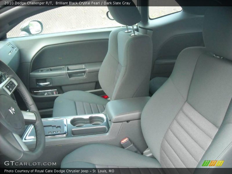 Brilliant Black Crystal Pearl / Dark Slate Gray 2010 Dodge Challenger R/T