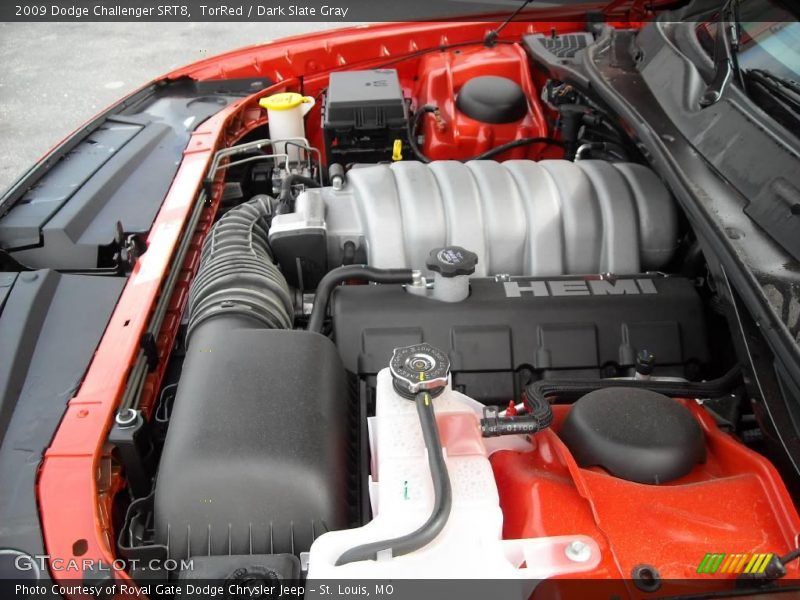 TorRed / Dark Slate Gray 2009 Dodge Challenger SRT8