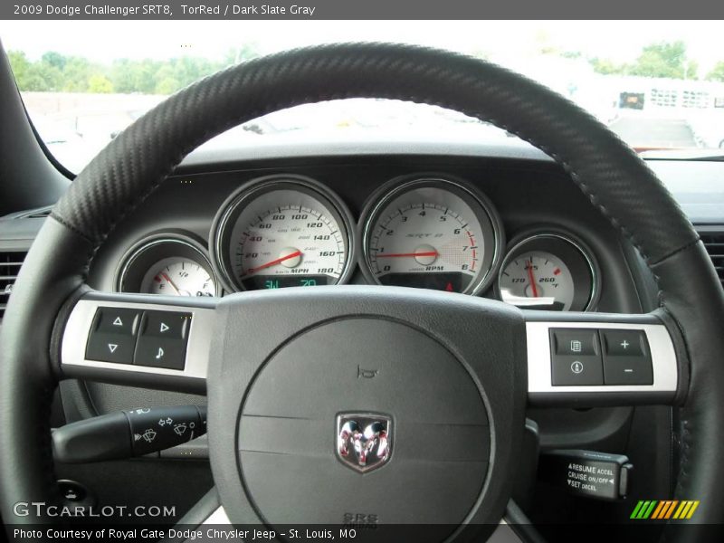 TorRed / Dark Slate Gray 2009 Dodge Challenger SRT8