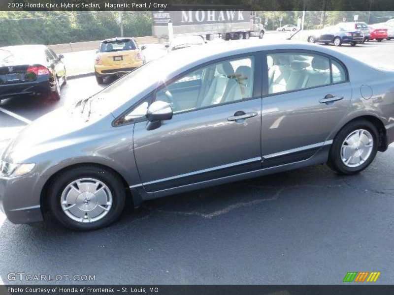 Magnetic Pearl / Gray 2009 Honda Civic Hybrid Sedan
