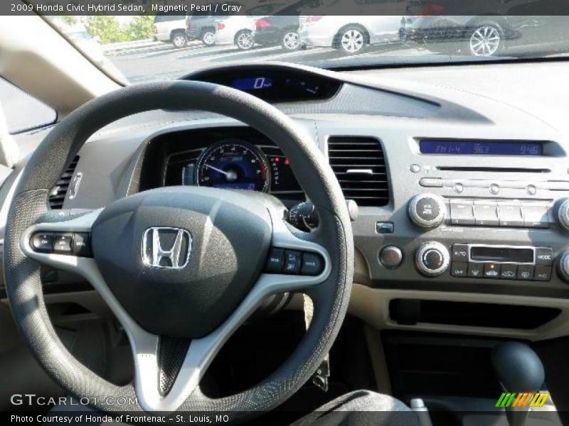 Magnetic Pearl / Gray 2009 Honda Civic Hybrid Sedan