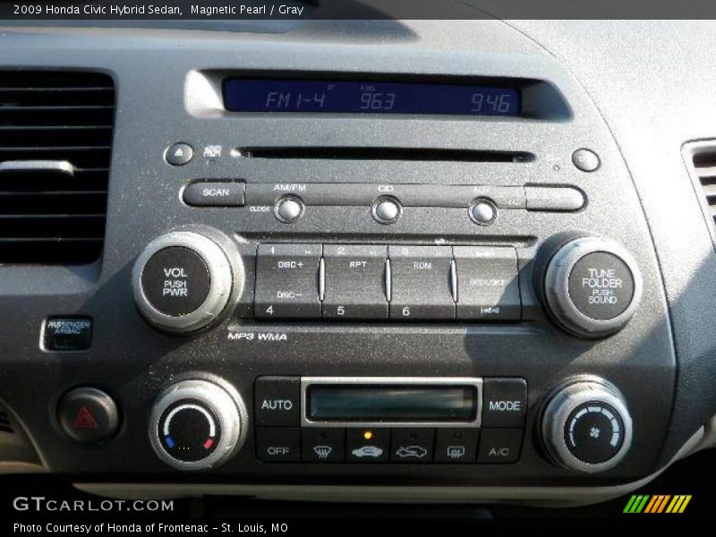 Magnetic Pearl / Gray 2009 Honda Civic Hybrid Sedan