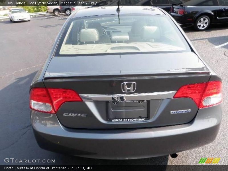 Magnetic Pearl / Gray 2009 Honda Civic Hybrid Sedan