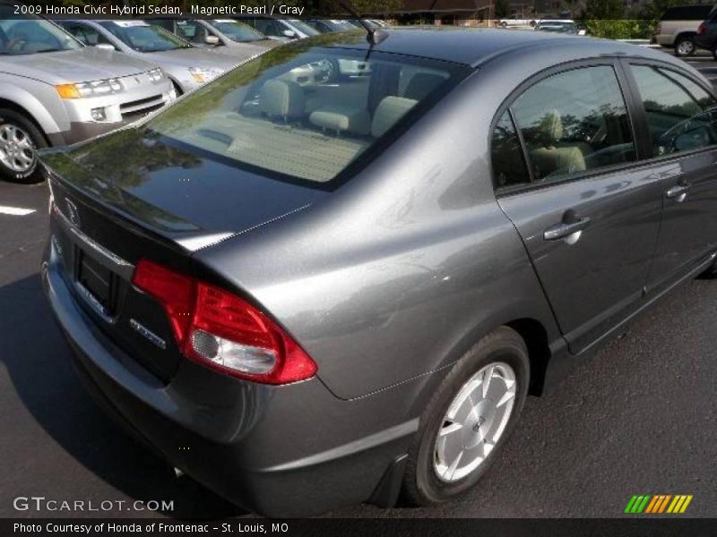Magnetic Pearl / Gray 2009 Honda Civic Hybrid Sedan