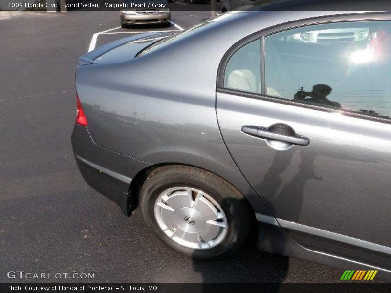 Magnetic Pearl / Gray 2009 Honda Civic Hybrid Sedan