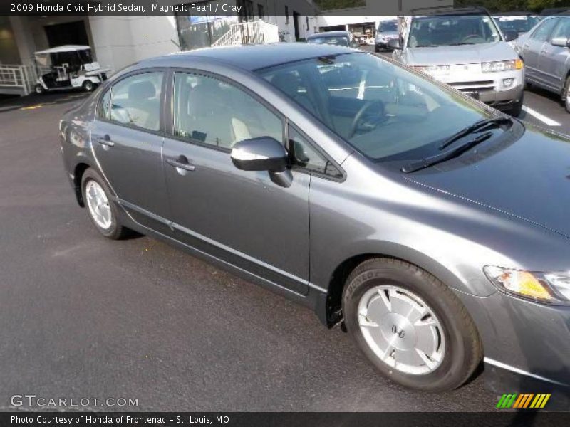Magnetic Pearl / Gray 2009 Honda Civic Hybrid Sedan