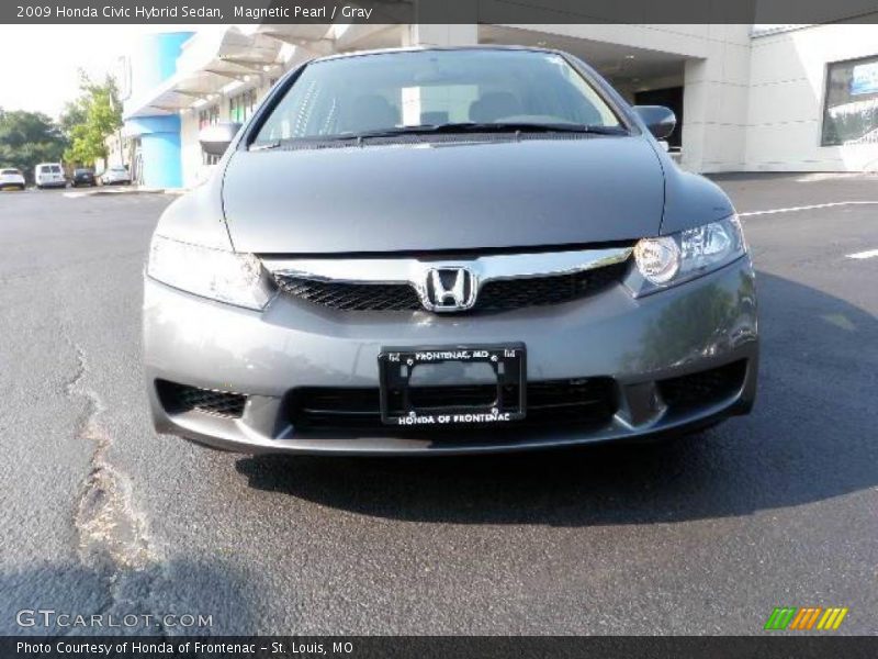 Magnetic Pearl / Gray 2009 Honda Civic Hybrid Sedan