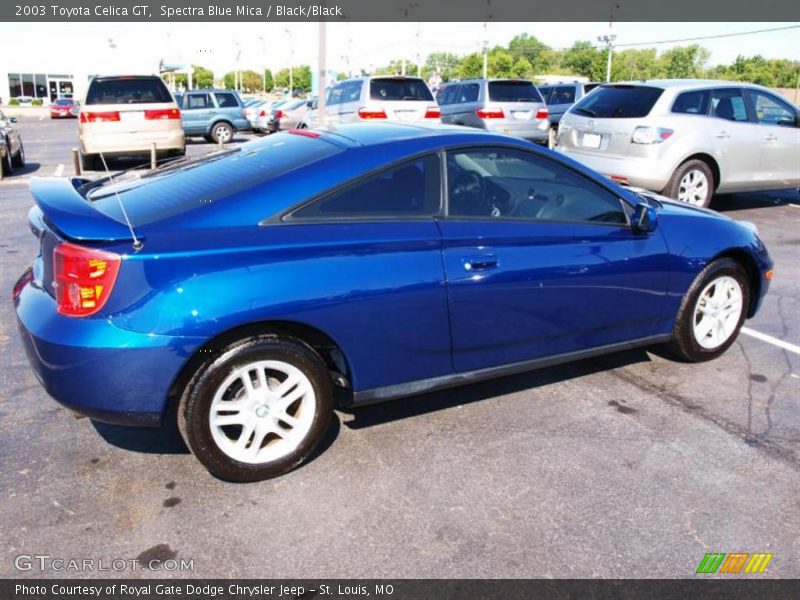 Spectra Blue Mica / Black/Black 2003 Toyota Celica GT