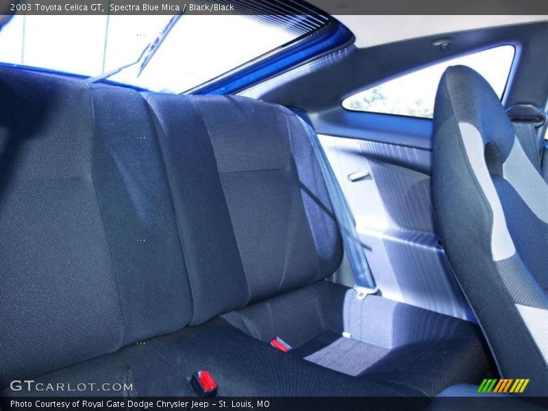 Spectra Blue Mica / Black/Black 2003 Toyota Celica GT