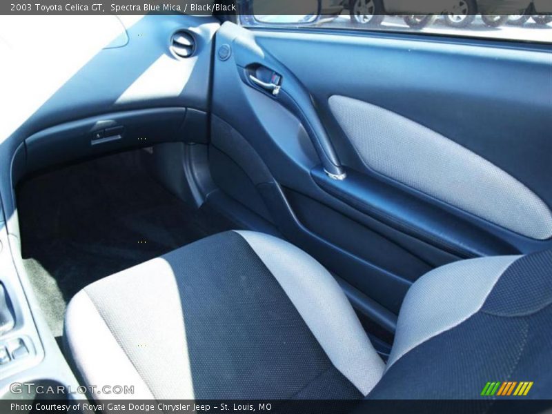 Spectra Blue Mica / Black/Black 2003 Toyota Celica GT