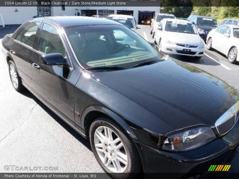 Black Clearcoat / Dark Stone/Medium Light Stone 2004 Lincoln LS V8