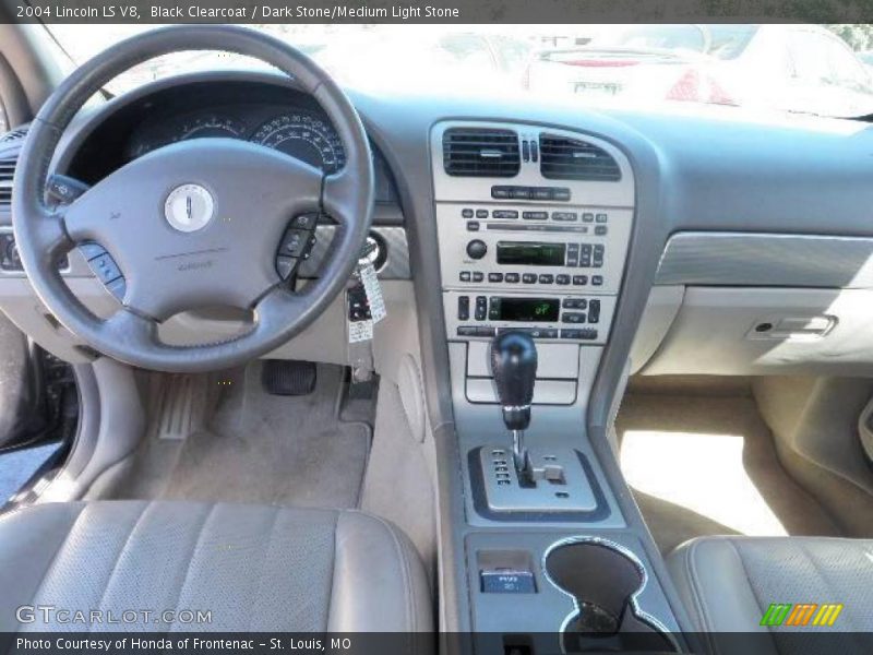 Black Clearcoat / Dark Stone/Medium Light Stone 2004 Lincoln LS V8