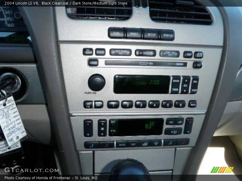 Black Clearcoat / Dark Stone/Medium Light Stone 2004 Lincoln LS V8