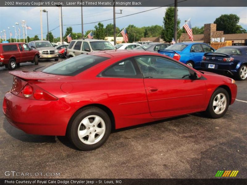 Laser Red Tinted Metallic / Midnight Black 2002 Mercury Cougar V6 Coupe