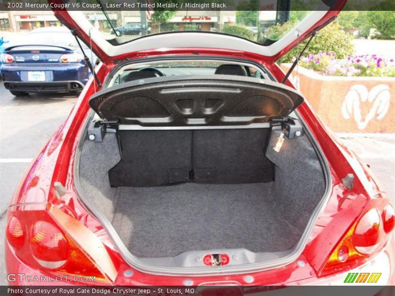 Laser Red Tinted Metallic / Midnight Black 2002 Mercury Cougar V6 Coupe