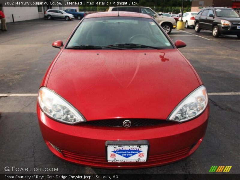 Laser Red Tinted Metallic / Midnight Black 2002 Mercury Cougar V6 Coupe