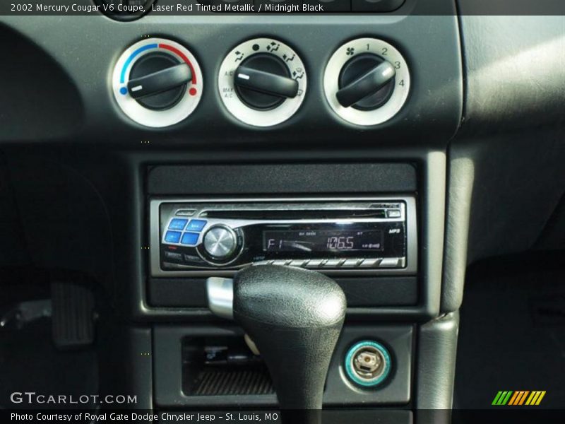 Laser Red Tinted Metallic / Midnight Black 2002 Mercury Cougar V6 Coupe