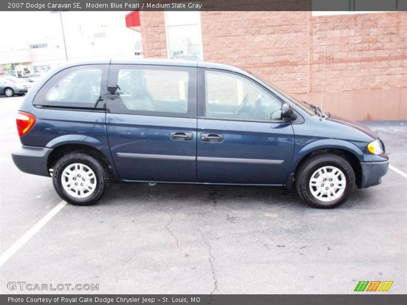 Modern Blue Pearl / Medium Slate Gray 2007 Dodge Caravan SE
