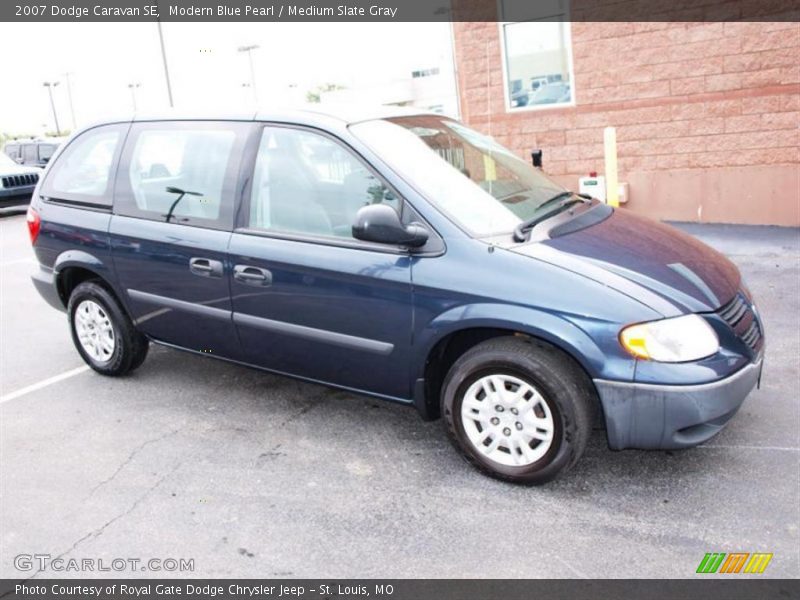 Modern Blue Pearl / Medium Slate Gray 2007 Dodge Caravan SE