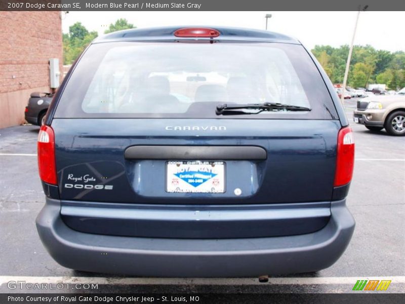 Modern Blue Pearl / Medium Slate Gray 2007 Dodge Caravan SE