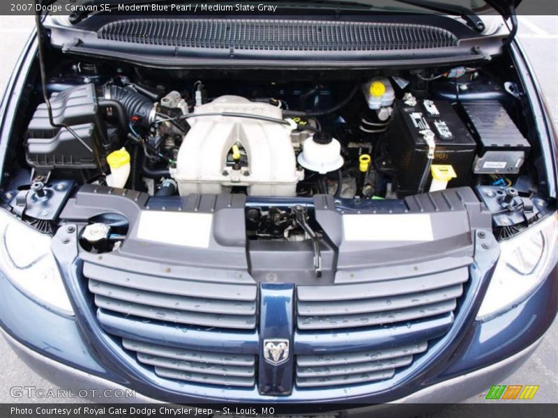 Modern Blue Pearl / Medium Slate Gray 2007 Dodge Caravan SE